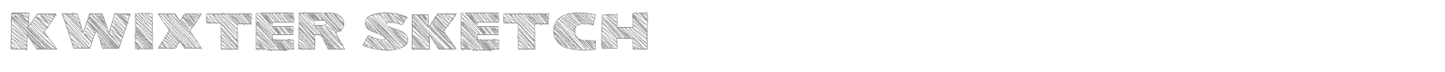 Kwixter Sketch font preview